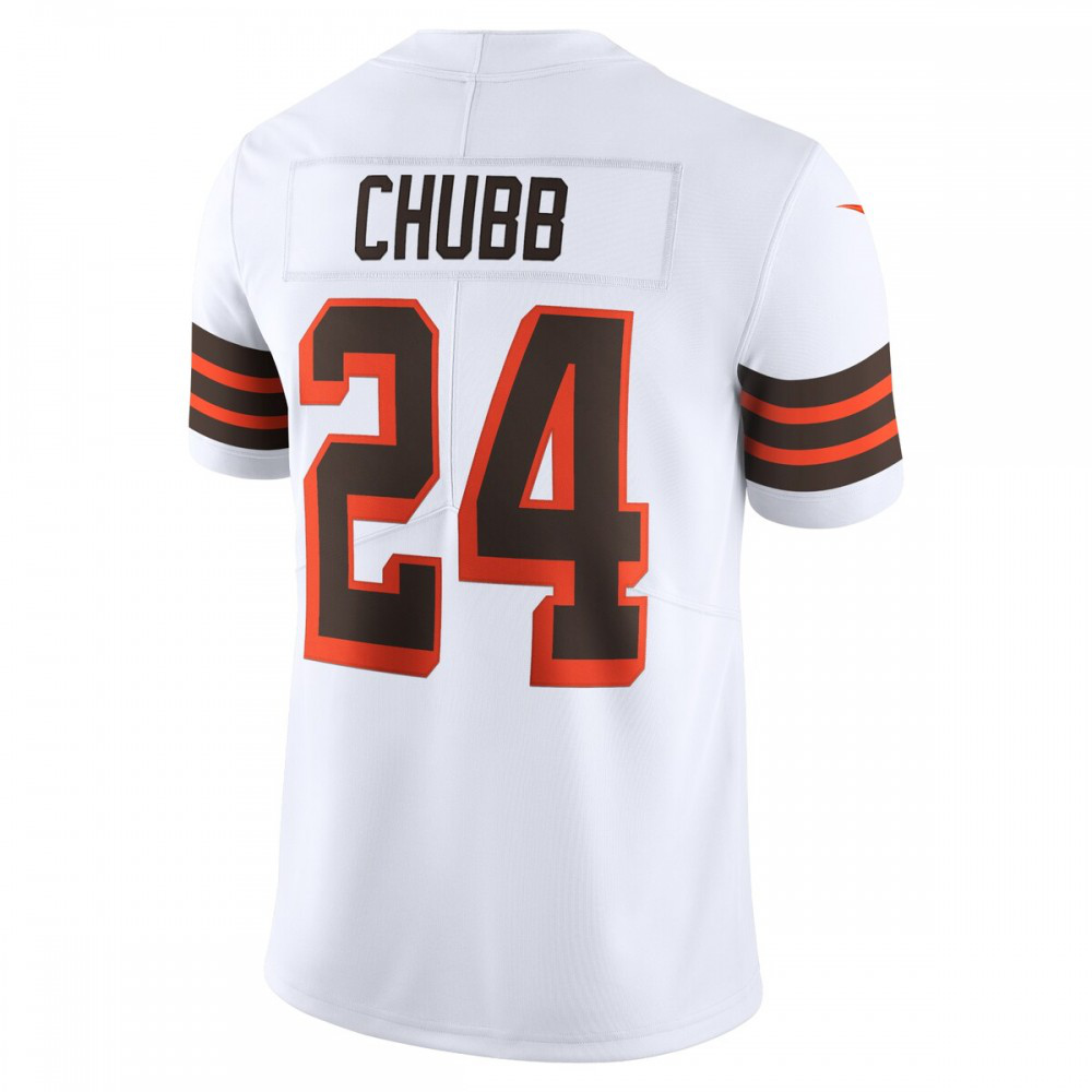 Nick Chubb Cleveland Browns Nike 1946 Collection Alternate Vapor Limited Jersey - White-GridironStore